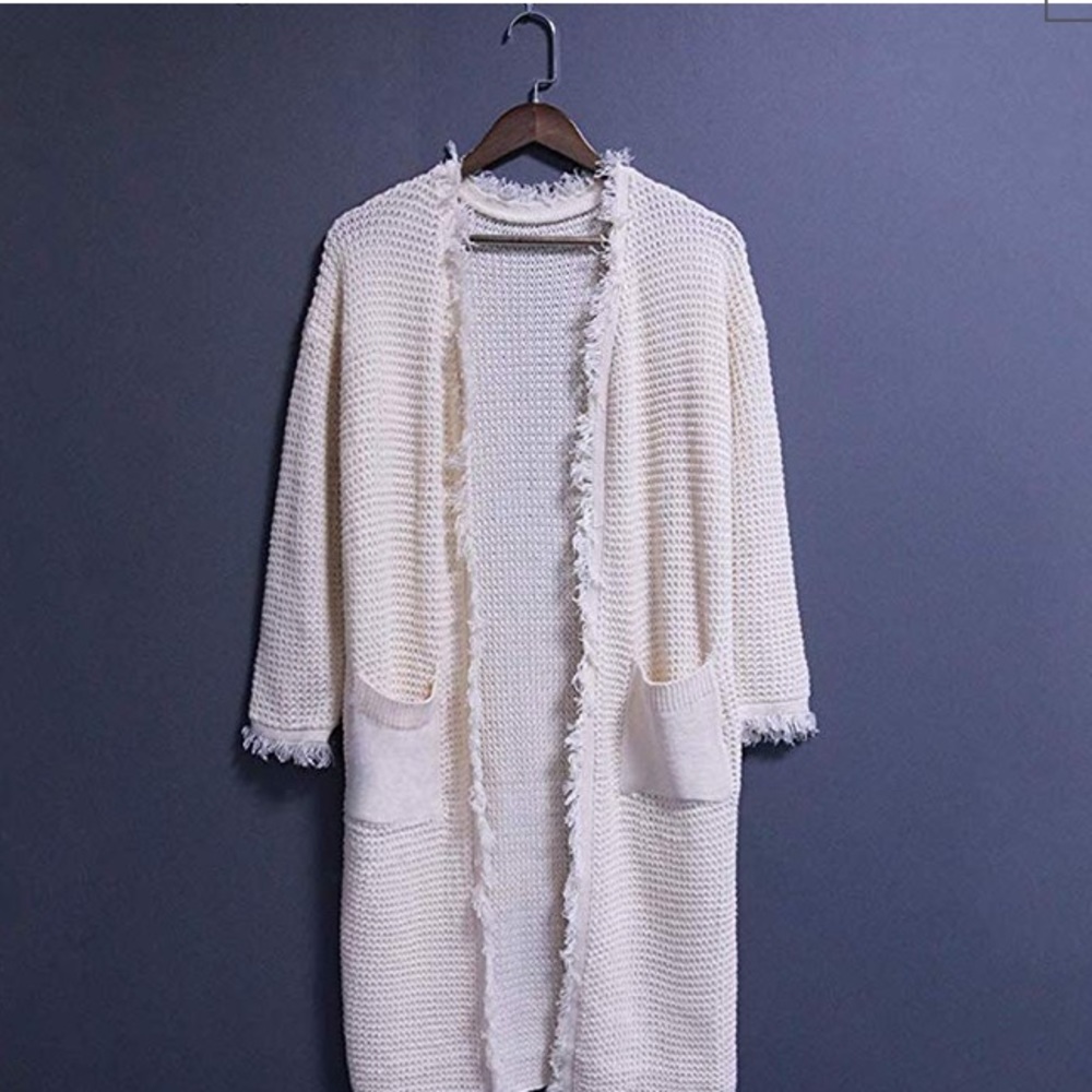 Cardigan Sweater Long Sleeve Knit Coat